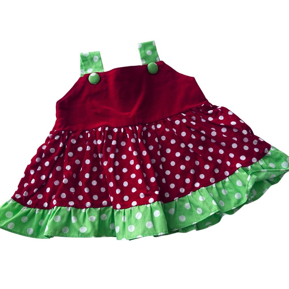 Sassy Sprout Christmas Dress - 9 Months - Handmade